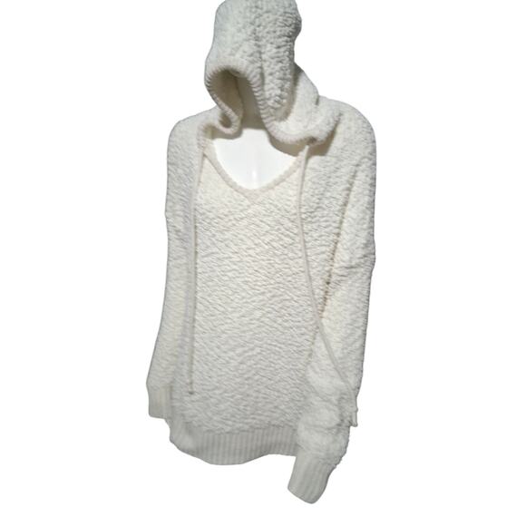 Yahada Women's size S/M Oversized Grungecore Popcorn Chunky Textured Hoodie - Picture 1 of 12
